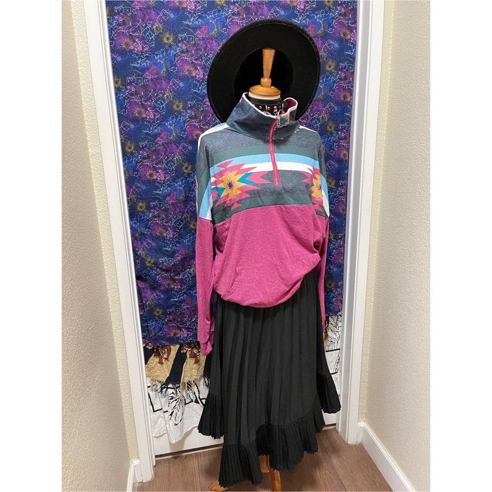 🌈 Beautiful bohemian mock zipper sweater - Picture 11 of 11